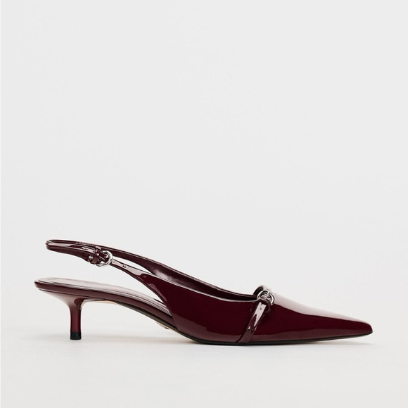 ZARA Sling Back Buckle Heels - Picture 2 of 5